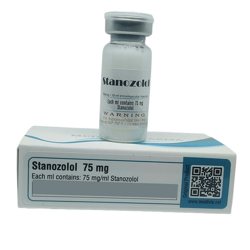Medivia Pharma Stanozolol 75mg/ml Steroid Şişesi - Kas Gelişimi ve Performans Artışı