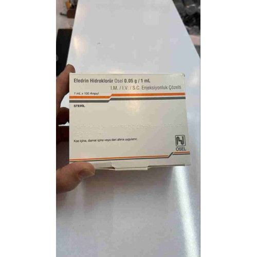 EFEDRİN Hidroklorür 1 KUTU 100 AMPÜL